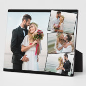 HochzeitsfotoCollage mit vertikalem ZigZag Fotoplatte (Seite)