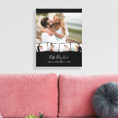 Hochzeitsfotocollage Zigzag Picture Strip Custom Leinwanddruck (Insitu (Wohnzimmer))