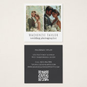 Hochzeitsfotograf 2 Foto Personalisierter QR-Code (Vorne & Hinten)