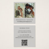 Hochzeitsfotograf 2 Foto Personalisierter QR-Code (Vorne & Hinten)