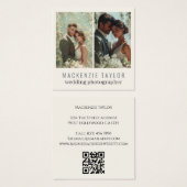Hochzeitsfotograf 2 Foto Personalisierter QR-Code (Vorne & Hinten)