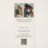 Hochzeitsfotograf 2 Foto Personalisierter QR-Code (Vorne & Hinten)