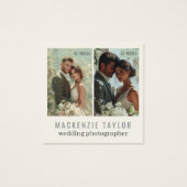 Hochzeitsfotograf 2 Foto Personalisierter QR-Code (Vorderseite)