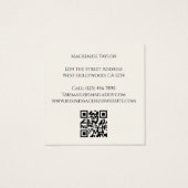 Hochzeitsfotograf 2 Foto Personalisierter QR-Code (Rückseite)