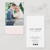 Hochzeitsfotograf Visitenkarte (Vorne/Hinten)