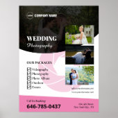 Hochzeitsfotografie Custom Poster (Vorne)