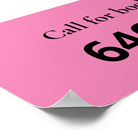 Hochzeitsfotografie Custom Poster (Ecke)