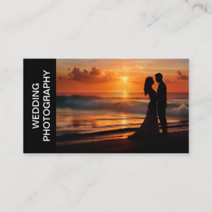 Hochzeitsfotografie-Dienstleistungen Zweiseitige V Visitenkarte