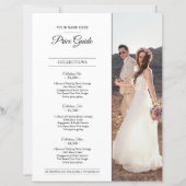Hochzeitsfotografie-Preisliste Vorlage (Vorderseite)