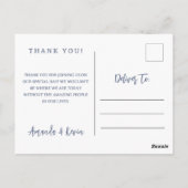 Hochzeitsfotos von Fishing Hook Postkarte (Rückseite)