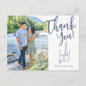 Hochzeitsfotos von Fishing Hook Postkarte (Vorderseite)