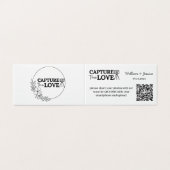 Hochzeitsfreigeben von Fotos mit QR-Code (Außenseite Aufgefaltet)