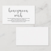 Hochzeitsfreitag, Minimal, Schwarzer Schriftart, Begleitkarte (Vorne/Hinten)