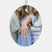 Hochzeitsfreunde Ein Hochzeitstag Keramik Ornament (Rechts)