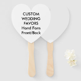 Hochzeitsfreunde - WEISSE HERZEN Fächer