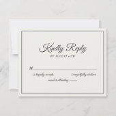 Hochzeitsfreundlich Antwort Moderne Creme & Soft B (Vorderseite)