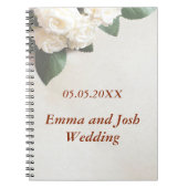 Hochzeitsgast-Buch elegante weiche Rosen Notizblock (Vorderseite)