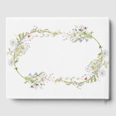 Hochzeitsgast-Buch Floral Wildblumen Frühjahr Gästebuch (Rückseite)