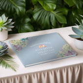 Hochzeitsgast Chic Watercolor Sukkulente Pflanze Gästebuch