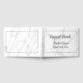 Hochzeitsgast-Gästebuch aus weißem Marmor Gästebuch (Voll)