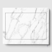 Hochzeitsgast-Gästebuch aus weißem Marmor Gästebuch (Rückseite)