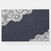 Hochzeitsgast-Gästebuch Lace Sonnenblumen & String Gästebuch (Rückseite)