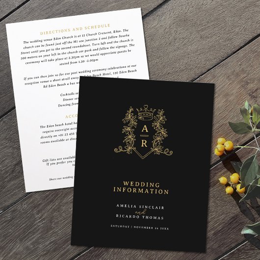 Hochzeitsgast-Informationen über Goldkronen