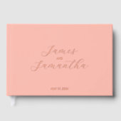 Hochzeitsgast | Lichtkoralle Gästebuch (Vorderseite)