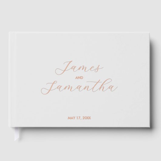 Hochzeitsgast | Lichtsilber Gästebuch (Vorderseite)