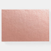 Hochzeitsgast Mason Jar String Light Rose Gold Gästebuch (Rückseite)