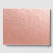 Hochzeitsgast Mason Jar String Light Rose Gold Gästebuch (Rückseite)