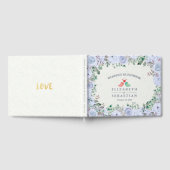 HochzeitsgastBuch Light Blue Watercolor Floral Gästebuch (Voll)