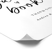 HochzeitsgastBuch Signieren Moderner Minimalistisc Poster (Ecke)
