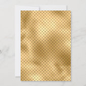 Hochzeitsgäste aus Weiß, Burgund und Gold Ankündigung (Rückseite)