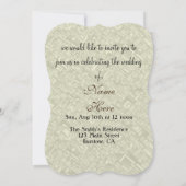 Hochzeitsgäste Brautparty Brautbäume Moderne Einladung (Rückseite)