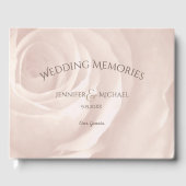 Hochzeitsgäste in Rosa Erinnerungen Gästebuch (Vorderseite)
