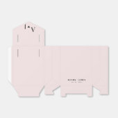 Hochzeitsgäste in Rosa Geschenkschachtel (Ungefaltet)