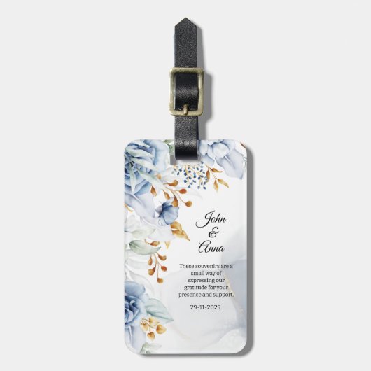 Hochzeitsgäste Souvenirgeschenke Gepäckanhänger (Vorderseite vertikal)