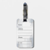 Hochzeitsgäste Souvenirgeschenke Gepäckanhänger (Rückseite vertikal)