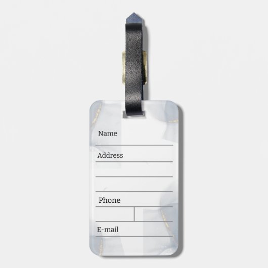 Hochzeitsgäste Souvenirgeschenke Gepäckanhänger (Rückseite vertikal)