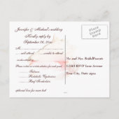 Hochzeitsgäste UAWG Conch Seashell Einladungspostkarte (Rückseite)