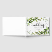 Hochzeitsgäste und Wünsche Elegante Vegetation Gästebuch (Voll)