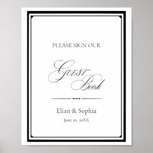 HOCHZEITSGÄSTEBUCH,  Druckbares Gästebuch-Schild, Poster
