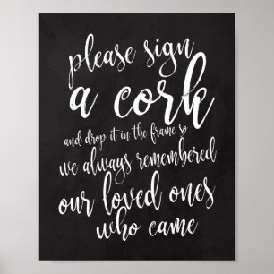 Hochzeitsgästebuch Kreidetafel-Hochzeit 8x10 Schil Poster