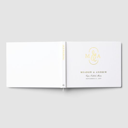 Hochzeitsgästebuch mit Monogramm Und-Zeichen & Ini Gästebuch (Voll)