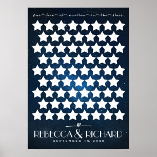 Hochzeitsgästebuch   Our Love/Stars Poster