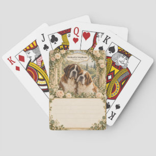 Hochzeitsgästebuch-Unterschriften-Deck mit Bernhar Spielkarten