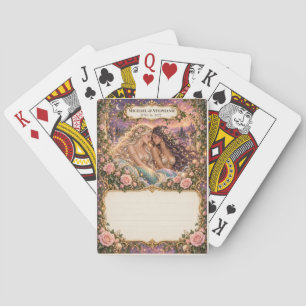 Hochzeitsgästebuch-Unterschriften-Deck mit Meerjun Spielkarten