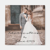 HOCHZEITSGASTGESCHENKE MAGNET (Vorne)