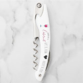 Hochzeitsgastgeschenke | Personalisiert Wine Corks Kellnermesser (Vorderseite)